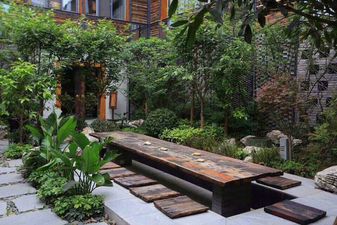 bat365在线平台私家“中式庭院”设计恬静自然的中式花园才是院子应有的样子(图8)