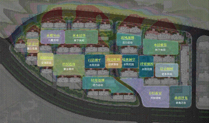 bat365在线平台官方网址再造模范！绿城·水西雲庐E东景观方案发布丨取水西之景(图5)
