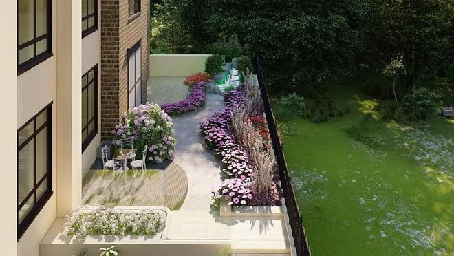 bat365在线平台庭院设计效果图：花坛的魅力与艺术(图3)