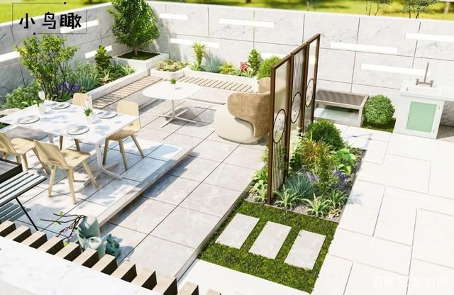 bat365在线平台官方网站50平米庭院设计效果图大全：打造舒适与美观并存的绿色(图2)